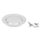 Ensemble grille et bride siphon sol souple – NICOLL – PVC blanc