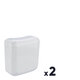 Réservoir WC universel - Sider - Double débit - Bas - Lot de 2 