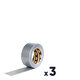 Lot de 3 Rubans adhésifs toilés  Power tape - Gris