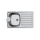 Evier inox - NORD INOX - 755x480 mm - Une cuve - Sans vidage