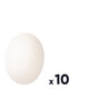 Butoir de béquille adhésif blanc - Häfele - Lot de 10