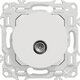 Prise TV simple mâle coaxiale – SCHNEIDER ELECTRIC - ODACE – Blanc craie