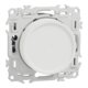 Variateur de lumière universel rotatif – SCHNEIDER ELECTRIC - ODACE – 2/3 fils – Blanc craie