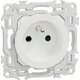 Prise de courant 2P+T rénovation à puits – SCHNEIDER ELECTRIC – ODACE – Bornes automatiques – Blanc craie