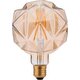 Ampoule LED globe à filament déco - XXCELL - Dimple - E27 - 7 W - Ambrée