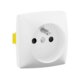 Prise électrique 2P+T composable – LEGRAND – 16A - 250V -  Saillie - Blanc
