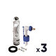 Lot de 3 Kits WC 3/6 L - Sider