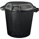 Poubelle d'immeuble avec couvercle verrouillable - Eda - 80 L - Coloris noir 