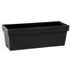 Jardinière Esprit Toscane + plateau Eda - Dimensions 50 x 18 x 16,7 cm - Gris foncé
