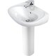 Pack lavabo mitigeur + colonne - SIDER - Prima - Avec vidage - Largeur 550mm