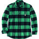 Chemise manches longues - CARHART - Relaxed Fit - Coton Flanelle - Verte