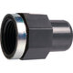 Manchon PVC pression droit renforcé inox- NICOLL - Noir - Diamètre Mâle - Filetage femelle laiton