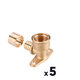 Lot de 5 appliques longue PER coude - SIDER - SidGliss - A glissement