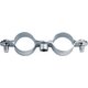 Collier de fixation double - SIDER - Acier zingué 