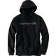 Sweat à capuche - CARHARTT - Signature Logo Hooded Sweat - Noir