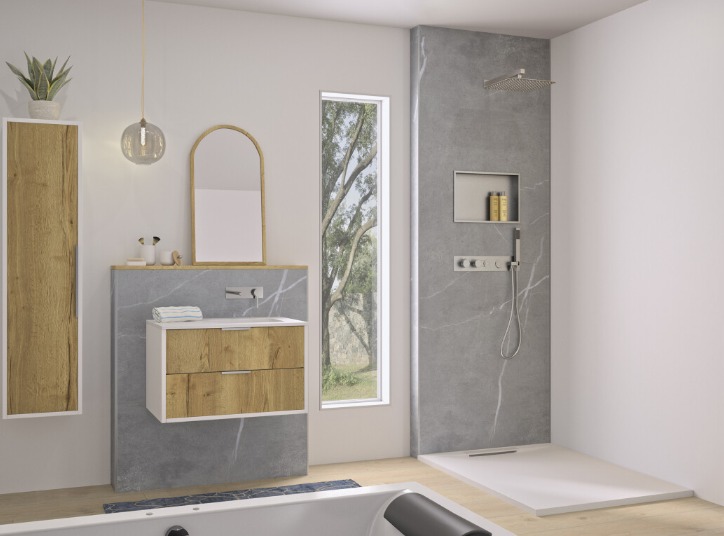 Panneau mural de salle de bain : solution pour rénover
