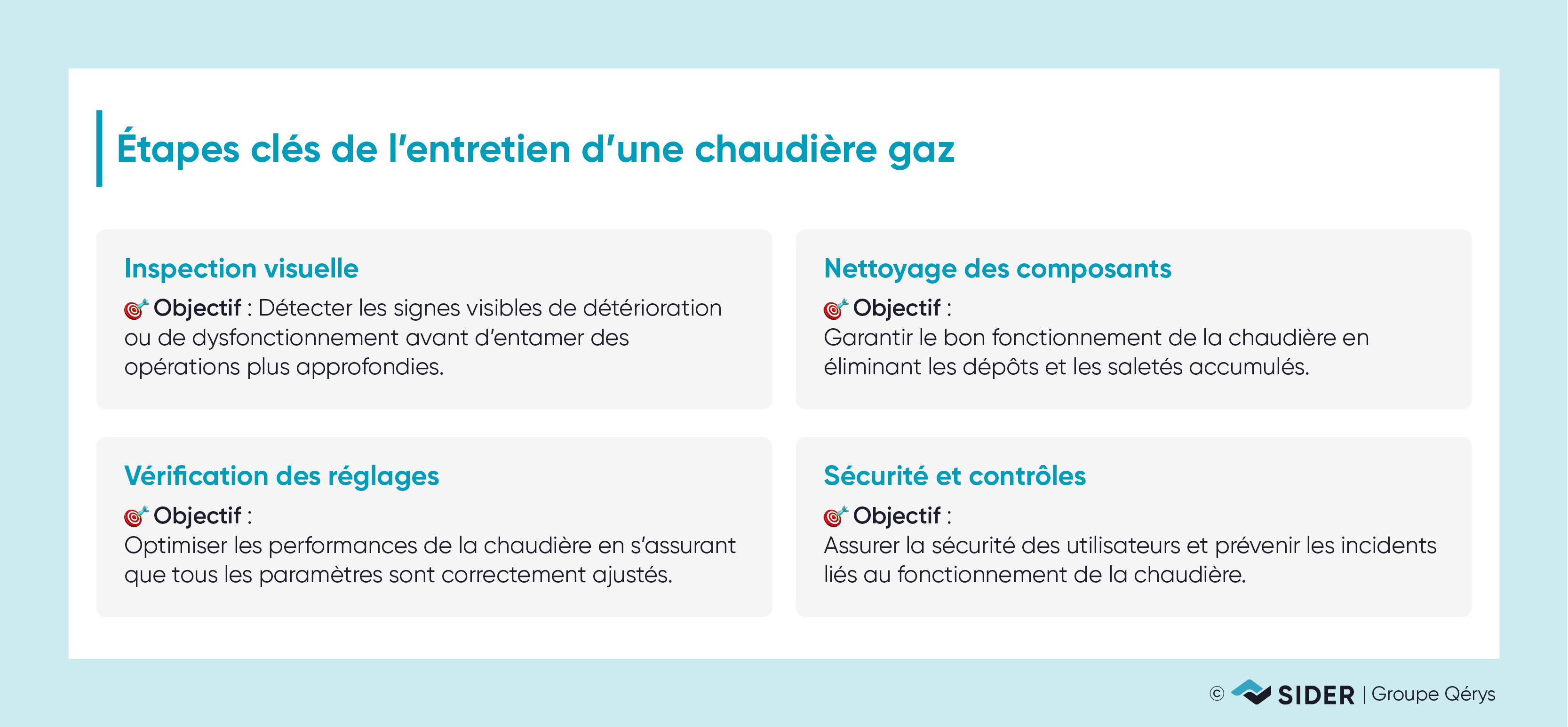 étape entretien chaudière gaz